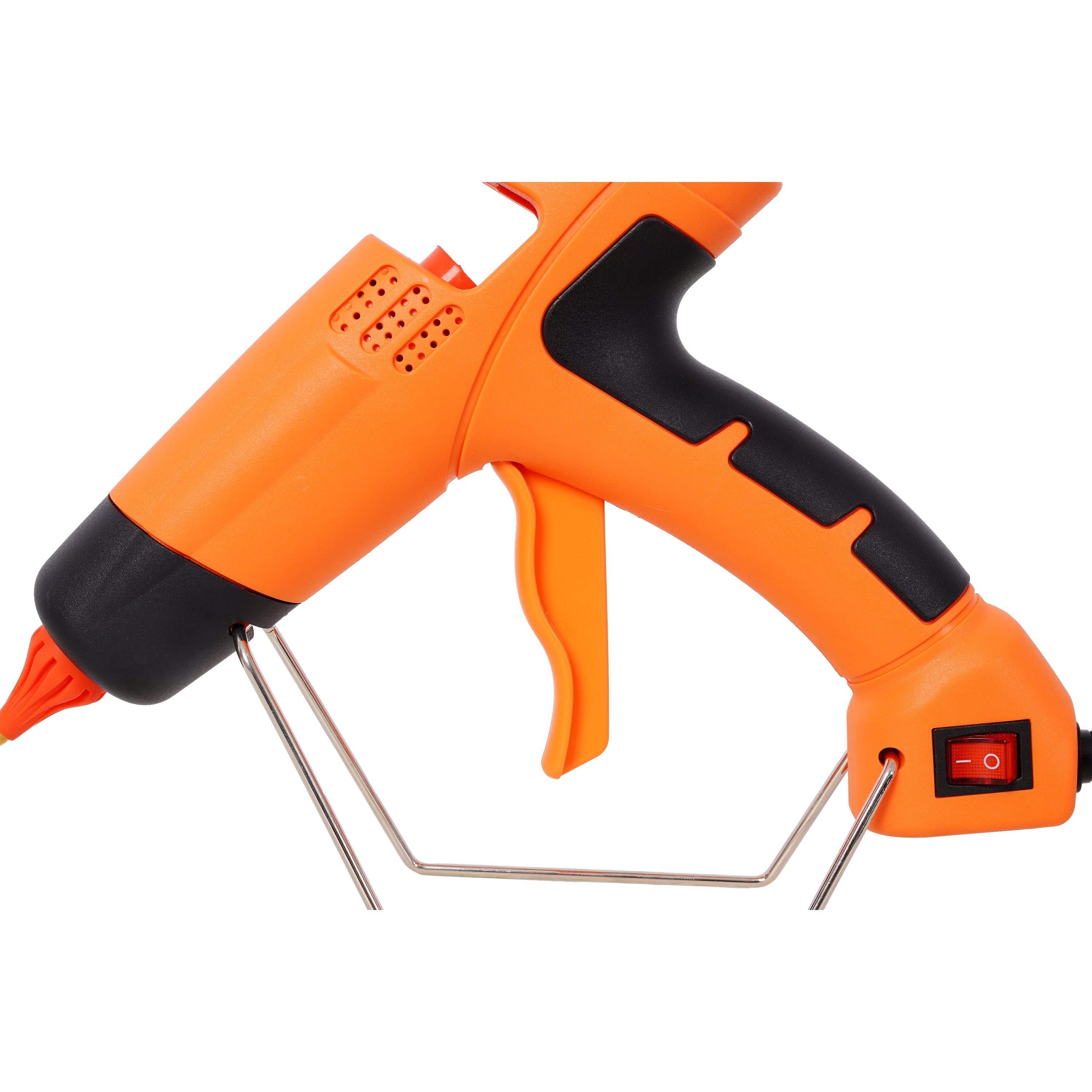 350W Hot Glue Gun, Professional Glue Gun with 4 Replacement Nozzles, DIY Craft Repair Thermo Tool with 24Pcs Highly Viscous Glue Sticks
