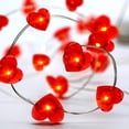 thumbnail image 1 of Cadena de luces LED de 50 LED a batería de 16,4 pies con 8 modos de parpadeo, control remoto y temporizador para otoño, Halloween, Acción de Gracias, bodas, fiestas de cumpleaños, decoración del hogar, 1 of 5