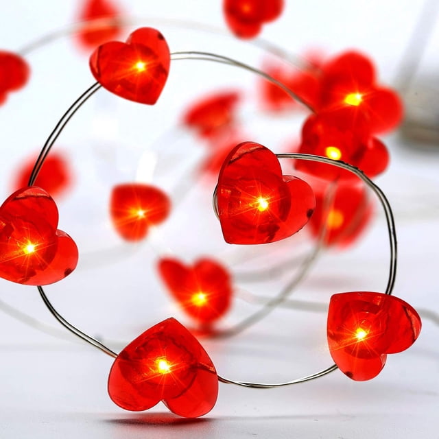 Cadena de luces LED de 50 LED a batería de 16,4 pies con 8 modos de parpadeo, control remoto y temporizador para otoño, Halloween, Acción de Gracias, bodas, fiestas de cumpleaños, decoración del hogar