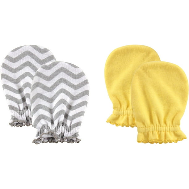 Luvable Friends Baby Boy Scratch Mittens, 2Pack