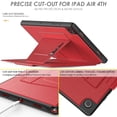 thumbnail image 3 of TECH CIRCLE Magnetic Stand Case for Samsung Galaxy Tab A8 10.5 Inch 2022 Release - Multiple Angles Shockproof Rugged Soft TPU Cover with Pencil Holder Card Slots Auto Sleep/Wake Smart Case,Red, 3 of 8
