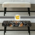 thumbnail image 5 of Xoenoiee Tiger Camo Pattern Stretch Rectangle Dining Bench Cover Anti-Dust Removable Bench Slipcover Machine Washable Seat Cushion Protector for Bedroom, Kitchen, Hotel, Banquet, 5 of 7