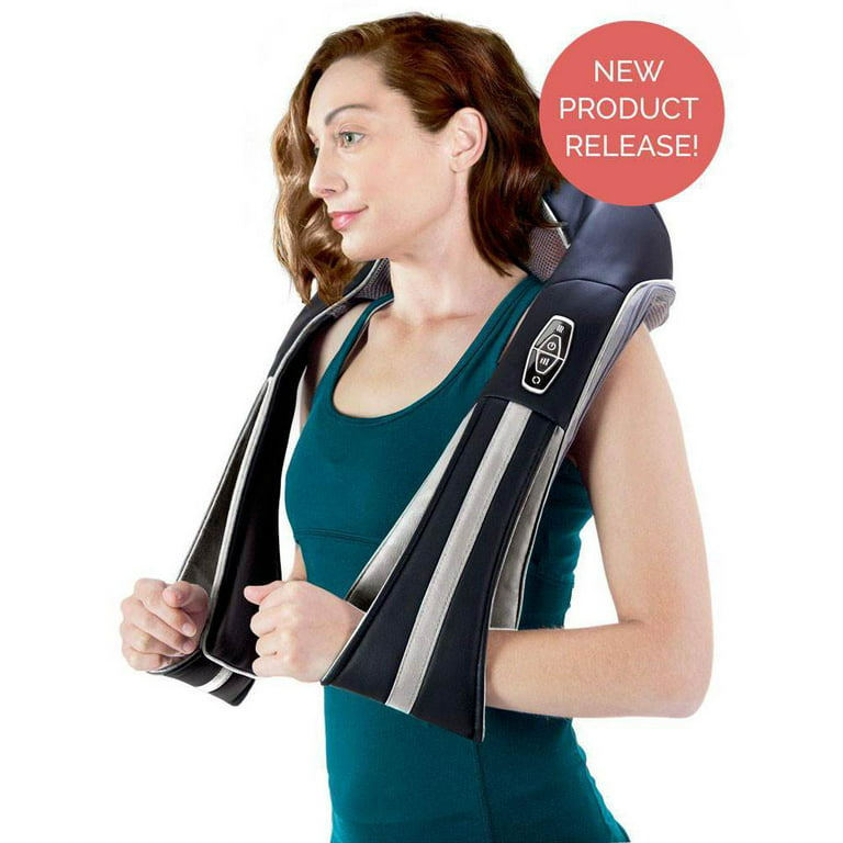 TruMedic InstaShiatsu+ Shiatsu Neck & Shoulder Massager with  Heat - 3 Massage Speeds, Cordless & Rechargeable - Use at Home & Office  (IS-3000PRO) : Health & Household