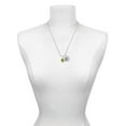 thumbnail image 3 of Delight Jewelry Goldtone Capital Letter - H - Pebble Disc - Silvertone Script Initial Disc - P - Charm Necklace, 20"+3", 3 of 4