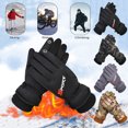 thumbnail image 1 of Fiudx Guantes de Invierno, Mitones Térmicos a Prueba de Viento, Dedos Conductores para Usar El Teléfono, Forro Polar Suave, Esquí, Ciclismo, Actividades Al Aire Libre, para Hombre y Mujer, Ajuste Elá, 1 of 3