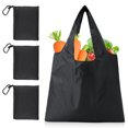 thumbnail image 2 of Moyic Bolsas de compras plegables de 3 piezas, gran capacidad, fáciles de llevar, respetuosas con el medio ambiente y reutilizables Almacenamiento y organización del hogar, 2 of 6