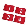 thumbnail image 3 of 4 banderas de golf numeradas, regalo para golfistas, de nailon, números del 1 al 4, para hombres y mujeres, banderas portátiles para practicar putting, 3 of 9