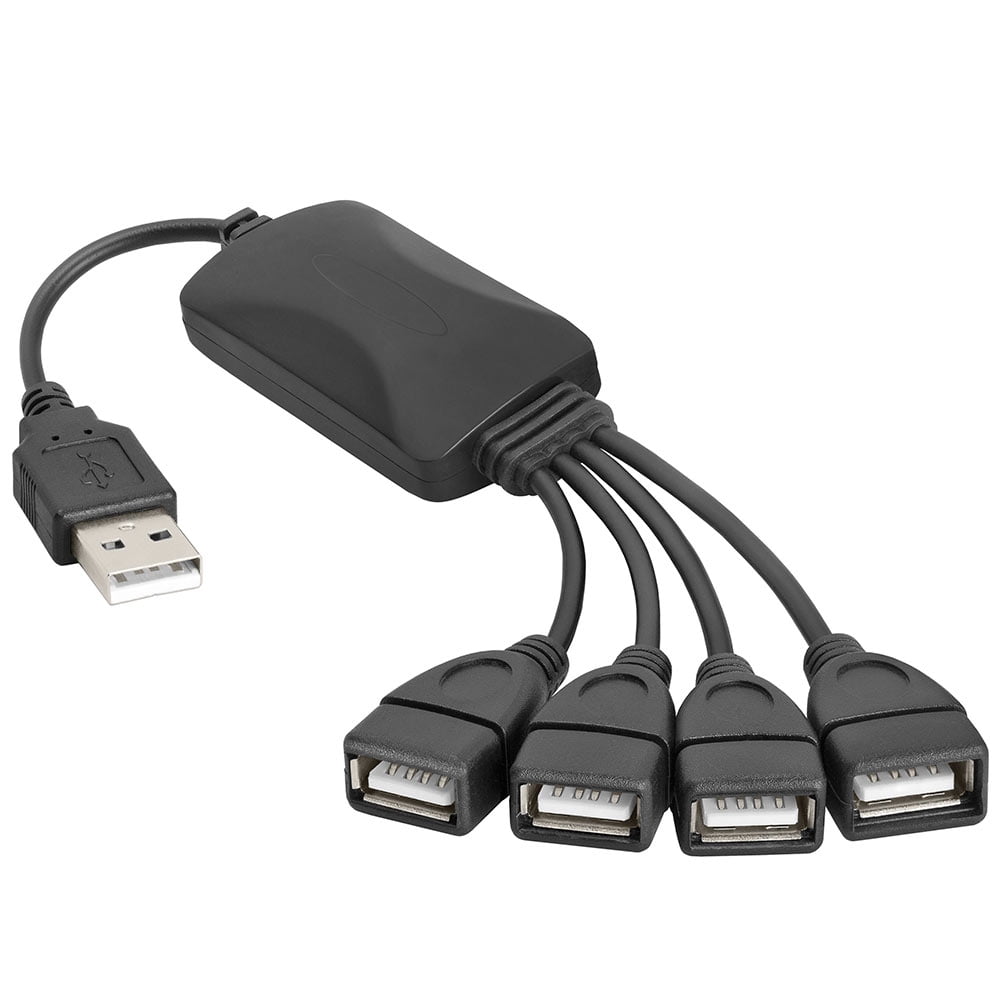 Cable Length: Other Cables Mini USB Hub 2.0 U Shape Car Charging Hub with 4-Port USB Splitter Data Transfer for PC Laptop XXM8 