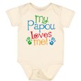 thumbnail image 3 of Inktastic My Papou Loves Me Boys or Girls Baby Bodysuit, 3 of 5
