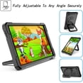 thumbnail image 3 of Epicgadget Case for Samsung Galaxy Tab A7 Lite 8.7” Tablet (SM-T220/SM-T225) 2021 Released - Protective Hybrid Shockproof 360 Rotating Ring Stand Cover Case with Shoulder Straps (Black/Black), 3 of 5