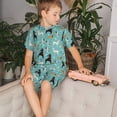 thumbnail image 4 of Fotbe Cute Dog Pijama Estampada de 2 Piezas para Niños – Ropa de Dormir de Manga Corta Cómoda para Niños y Niñas, Camiseta y Shorts de Algodón-Large, 4 of 6