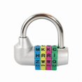 thumbnail image 5 of 2 Pcs Gym Locker Lock 4 Digit Combination Lock Your Own Word 4 Letter Lock for Gym Sports Locker, Safety Padlock for Sports Locker, Toolbox, 5 of 5