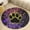 Flannel-2, variant on Colorful Paw Prints Round Area Rugs for Bedroom Living Room, 3FT Soft Indoor Circle Carpets, Carpet Home Decor Floor Mat