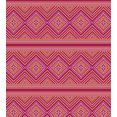 thumbnail image 3 of Ambesonne Ethnic Duvet Cover Set, Geometrical Bi-color Folk, 2-Calking, Dark Magenta Marigold, 3 of 3