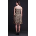 thumbnail image 3 of Bimba Robe Cocktail au-Dessus du Genou Smockée Florale pour Femmes Robe d'Été Fluide-Large, 3 of 5