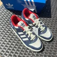 thumbnail image 3 of Ad-id-as Forum Low CL Night Indigo Scarlet Men's Athletic Shoes IG8700 Size 6.5, 3 of 6