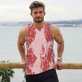 thumbnail image 6 of Cauagu Red Meat Print Men's Sleeveless Muscle Shirts,Tank Tops Quick Dry Workout Tank Top Gym Muscle Tee Fitness Bodybuilding T Shirt for Men-Small, 6 of 7