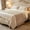 Khaki, variant on VQPeo Bed Runner Bed Scarf for 1.5m Beds – Elegant Decorative Throw for Bedroom, Hotel & Guest Rooms, Durable & Easy to Maintain(Yellow)