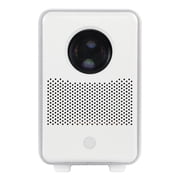 HP CC200 FHD LCD LED Projector with Roku Express Streaming Player and 84 Mobile Projection Screen