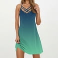 thumbnail image 1 of mfyjkho Vestidos casuales para mujer, Vestido de verano para mujer, sin mangas, con tirantes y estampado Vestidos de fiesta para mujer s, 1 of 5