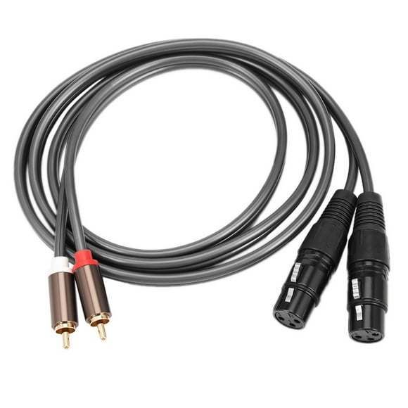 Dual Female Xlr to Rca Cable Heavy Duty 2 Xlr Female to 2 Rca Male Patch Cable Hifi Stereo Audio Connection Cable Wire