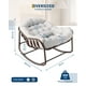 thumbnail image 4 of QinaQin Silla mecedora papasan para exterior, diseño cómodo tipo egg chair rocker para patio, jardín, recámara o porche, 4 of 7