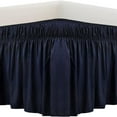 thumbnail image 1 of CNKOO Ruffled Grey King Size Bed Skirt  Dust Ruffle for King Bed with 15” Drop  Soft and Solid Microfiber  Classic Style  California King  Silver Gray Bedskirts, 1 of 7