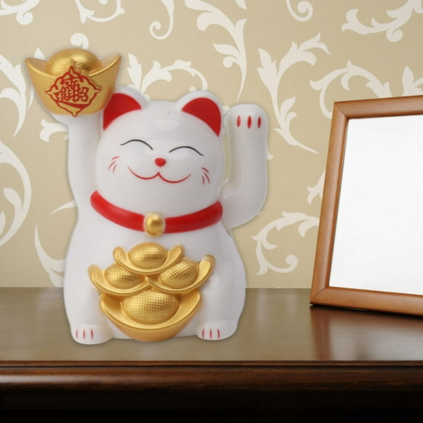 Lucky Cat Waving Arm Large Cute Cat With Waving Hand Paw Up For