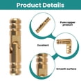 thumbnail image 3 of BQBQERT 50Pcs Small Brasses Cabinet Hinges With Drilled Holes Concealed Cylinder Hinges for Smooth 135 Degree Rotates, 3 of 9