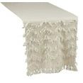 thumbnail image 4 of Chevron Modern Cotton Rectangular Table Runner with Fringe, 4 of 7