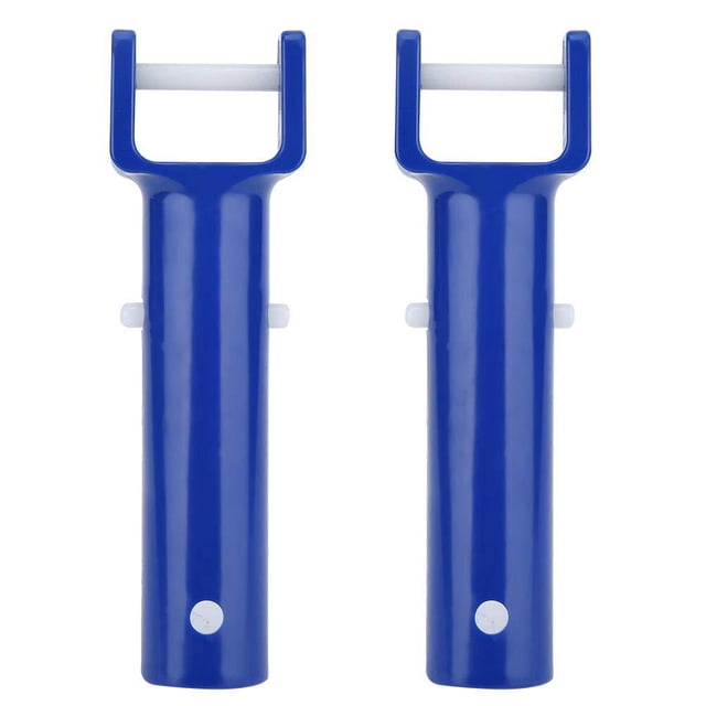 Clip de natación, 2 uds., Clip azul en forma de V para piscina, mango de cabeza de cepillo, accesorios de piscina de repuesto duraderos LingWen 8390612145735