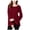 Maroon, variant on KENSIE Womens Gray Eyelet Bell Sleeve Scoop Neck Sweater S