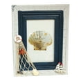 thumbnail image 5 of Crearive Motion 22427 Nautical Sea Shell Wood Photo Frame (4" x 6" picture); Product Size: 7x9x1. Great for desk-top photo display with a lot of good memory, 5 of 6