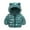 14Green, variant on Hicidod Baby Outerwear Cute Bear Ears Hooded Long Sleeves Winter Down Coat Cartoon Printed Lightweight puffy Jacket