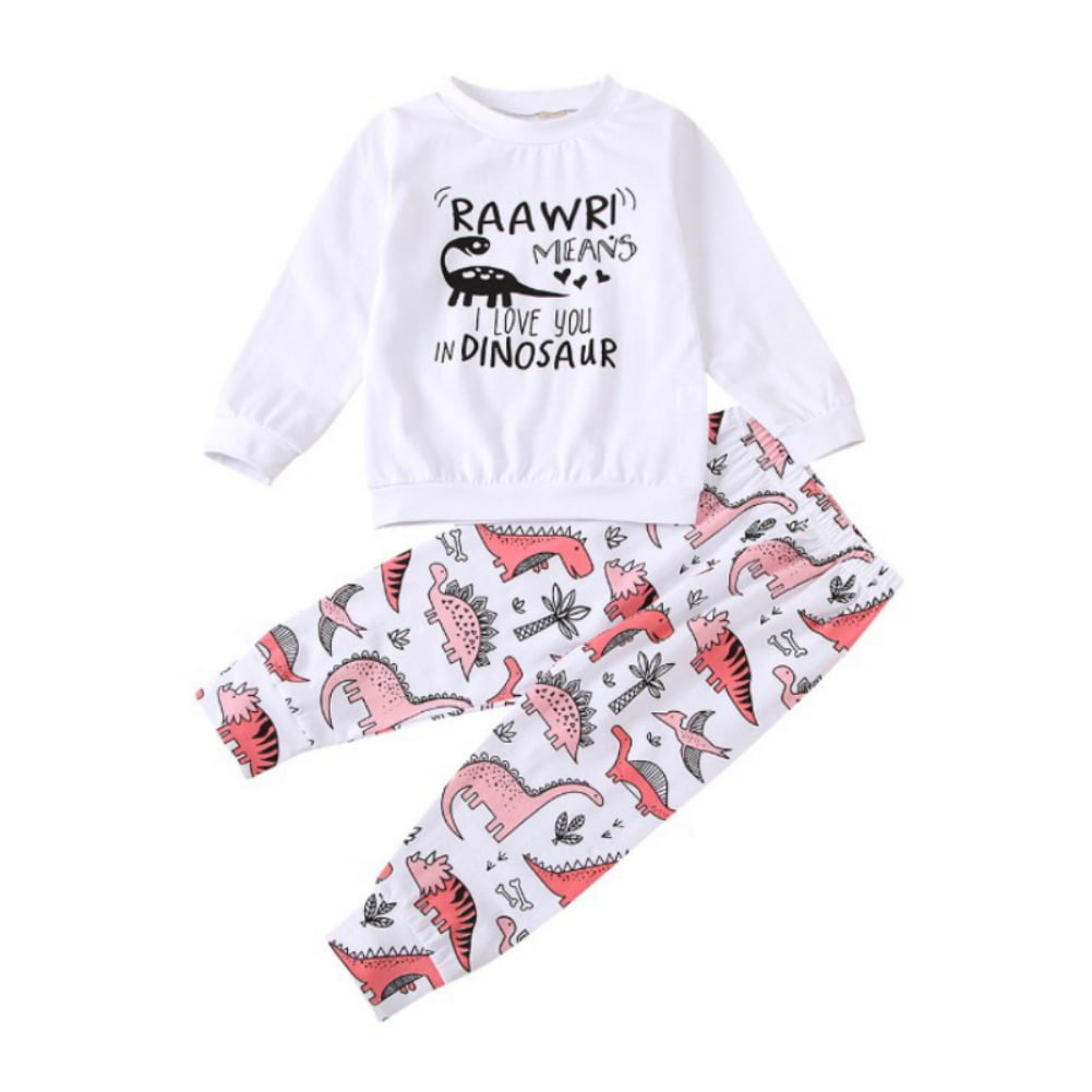 Baozhu Toddler Baby Girl Dinosaur Top 