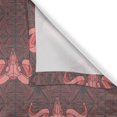 thumbnail image 4 of Ambesonne Art Valance Pack of 2, Animal Skeleton Heads Pattern, 42"X18", Dark Coral Coral, 4 of 5