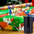 thumbnail image 4 of 2 tubos de herramientas para cortar papel de regalo navideño, cortador de papel de regalo, estante de almacenamiento y dispensador con integrado (verde + negro), 4 of 5