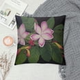 thumbnail image 2 of Fenyluxe Flowers Green Leaves Pillow Covers for Couch Sofa Indoor Outdoor Short Plush High-Quality 1PC 20x20in, 2 of 5
