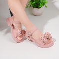 thumbnail image 6 of Xijirk Girls Sandals Thick Heel Sandals Open Toe Cute Pearl Lace Princess Sandals,Size 13, 6 of 7