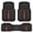 Black & Red, variant on CAR GRAND Heavy Duty Rubber Car Floor Mats, Deep Dish Waterproof Car Mats All Weather, Universal Trim-to Fit Automotive Floor Mats for Car SUV Truck Van, Durable Floor Liners All Beige