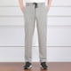 thumbnail image 1 of Pantalones largos de verano para hombre, de pierna recta, para uso diario, finos, informales, de negocios, de poliéster., 1 of 3