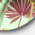 thumbnail image 3 of Designart 'VIntage Tropical Flowers VII' Traditional Circle Metal Wall Art 36x36 - Disc of 36, 3 of 5