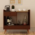 thumbnail image 3 of Boahaus Evershot Bar Cabinet with Drawer, 2 Shelves & Solid Wood Legs, Brown, 3 of 10