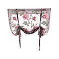 thumbnail image 1 of Rod Liftable Kitchen Bathroom Window Roman Curtain Floral Sheer Voile Valances, 1 of 4