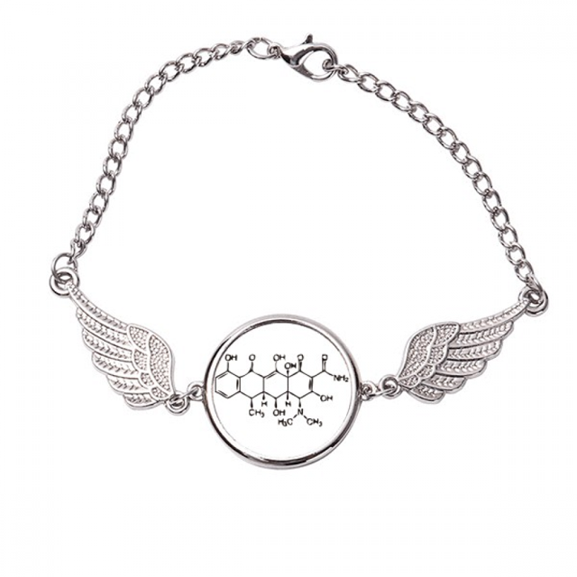 Estructura atómica molecular y quimica organica Pulsera pulsera pulsera alas de ángel pulsera