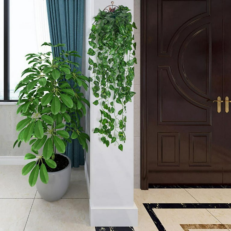 3pcs Artificial Hanging Plants, 3.28ft Fake Hanging Plant, Fake Ivy Vine for Wall House Room Indoor Outdoor Decoration (No Baskets)