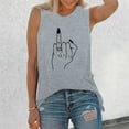 thumbnail image 2 of T-Shirt Décontracté Sans Manches pour Femmes, Col Rond, avec Imprimé Floral - pour Usage Quotidien, 2 of 4