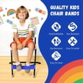 thumbnail image 3 of Paquete de 48 Bandas para Sillas para Niños con Pies Inquietos, Herramientas para el TDAH para Niños, Bandas para Sillas para Mejorar el Enfoque, Azul, 3 of 8
