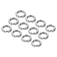 thumbnail image 1 of Unique Bargains , 0.49 x 0.33' Fishing Split Rings Fishing Swivel Stainless Steel Rings with Double Flattened Connectors,100 PACK, 1 of 6