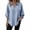 #533-Light Blue, variant on Warop Women's Solid Loose Fit V Neck 3/4 Sleeve Top Casual Lightweight Pullover Blouse Tunic for Daily Office Wear
